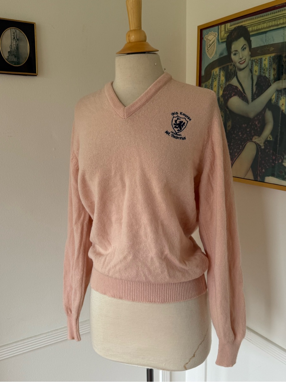 100% wool Golf Sweater Made in Scotland